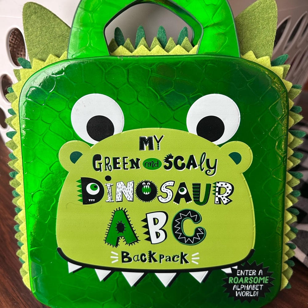Green Dinosaur ABC Backpack